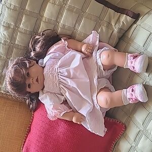 Vintage Doll with Brown Hair